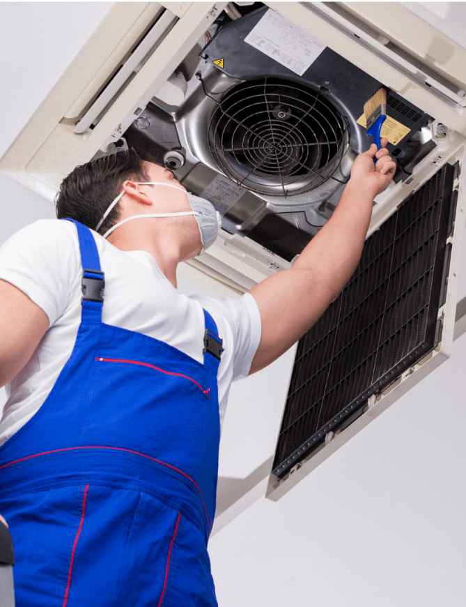 Servicing of the air conditioner